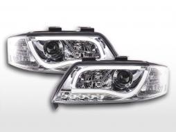Daylight headlight LED DRL look Audi A6 type 4B 97-01 chrome 
