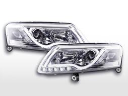 Daglichtkoplampen Led-dagrijlichten Audi A6 type 4F 04-08 chroom 