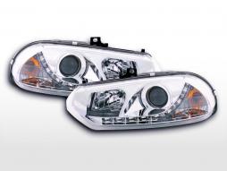 Scheinwerfer Set Daylight LED TFL-Optik Alfa Romeo 156 Typ 932  98-02 chrom 