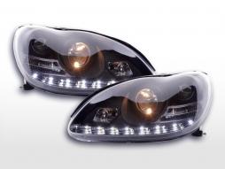 Scheinwerfer Set Daylight LED TFL-Optik Mercedes S-Klasse W220  02-05 schwarz 