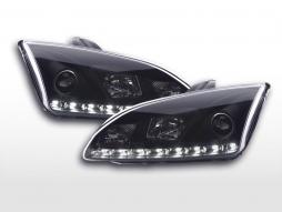 Päivänvalon ajovalojen LED-päiväajovalot Ford Focus 2 C307 musta 