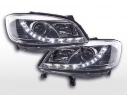 Sada světlometů Daylight LED DRL vzhled Opel Zafira A 99-04 chrom 