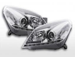 Nappali fényszóró LED nappali menetfény Opel Astra H 2004-2009 króm 