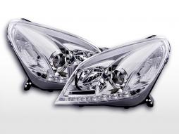 Daglichtkoplamp LED DRL look voor Opel Astra H 04-10 chroom voor rechtsgestuurde voertuigen 
