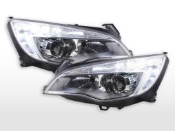 Scheinwerfer Set Daylight LED Tagfahrlicht Opel Astra J  2009-2012 chrom 