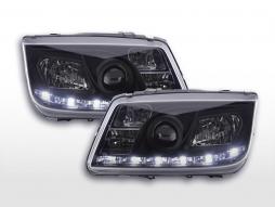 Scheinwerfer Set Daylight LED Tagfahrlicht VW Bora  98-05 schwarz 