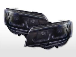 LED/halogen headlight set VW T6 year 20 onwards black 