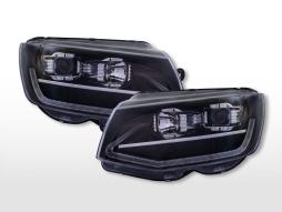 Halogen headlight set VW T6 year 16-19 black 