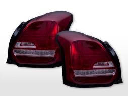 Set fanali posteriori a LED Suzuki Swift anno 17 in poi rosso/trasparente 