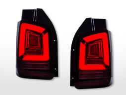 Juego de luces traseras LED VW T5 año 10-15 facelift rojo/ahumado 