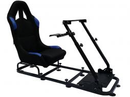 FK game seat sedile da gioco simulatore di corse eGaming Seats Monaco nero / blu Nero Blu