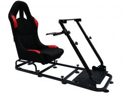 FK Gamesitz Spielsitz Rennsimulator eGaming Seats Monaco schwarz/rot schwarz/rot