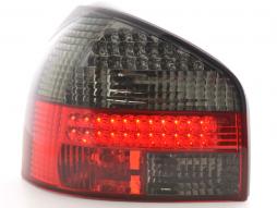 LED-takavalot Audi A3 tyyppi 8L 96-02 punainen / musta 