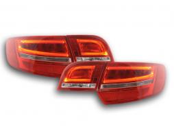 Zestaw tylnych świateł LED Audi A3 Sportback (8PA) 04-08 czerwony / przezroczysty 