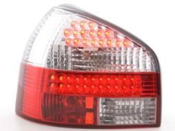 LED-takavalot Audi A3 tyyppi 8L 96-02 punainen / valkoinen 