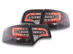 LED taillights set Audi A4 sedan type 8E 04-07 black 