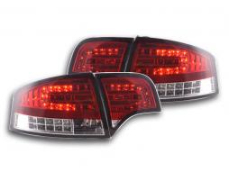 Sada zadních LED světel Audi A4 sedan typ 8E 04-07 červená/čirá 