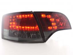 LED taillights set Audi A4 Avant type 8E 04-08 red / black 