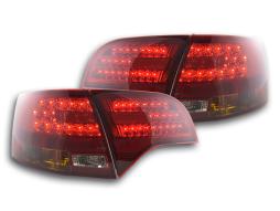 LED-takavalot Audi A4 B7 8E Avant 04-08 punainen / musta 