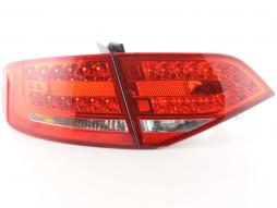 LED-takavalot Audi A4 B8 8K sedan 07- punainen / kirkas 