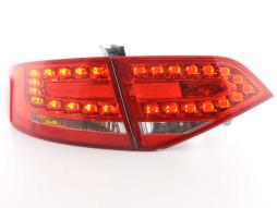 LED-takavalot Audi A4 type 8K sedan 07-11 punainen / kirkas 