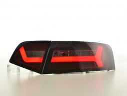LED-baklyssett Audi A6 4F Sedan 08-11 rød/røyk 