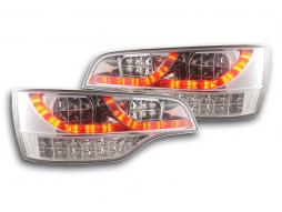 LED taillights set Audi Q7 type 4L 06- chrome 