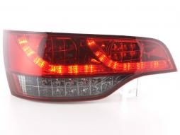 LED-baklys sett Audi Q7 type 4L 06-15 rød/svart 