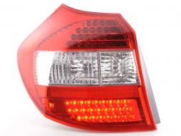 LED achterlichten set BMW 1-serie type E87 5-deurs 04-07 helder / rood 