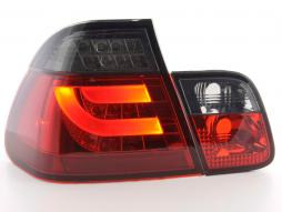 Conjunto de luzes traseiras LED BMW série 3 E46 Limo 98-01 vermelho / preto 