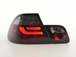 Conjunto de luzes traseiras LED BMW série 3 E46 Coupe 03-07 vermelho / preto 