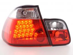 LED-baklyssett BMW 3-serie sedan type E46 01-05 klar/rød 