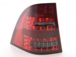 LED-takavalosarja Mercedes M-sarja tyyppi W163 98-05 punainen / musta 