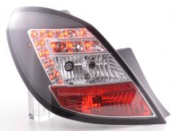 Conjunto de luzes traseiras LED Opel Corsa D 5 portas 06-10 preto 