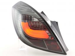 Conjunto de luzes traseiras LED Opel Corsa D 3 portas 06-10 preto 