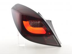 LED taillights set Opel Corsa D 3-door. 06-10 red / black 