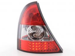 Fanali posteriori a LED set Renault Clio tipo B 01-04 trasparente / rosso 