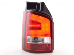 Juego de luces traseras LED VW T5 03-10 rojo / transparente 