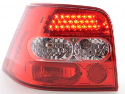 Set di luci posteriori a LED VW Golf 4 tipo 1J 98-02 trasparente / rosso 