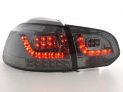 LED -takavalot, VW Golf 6, tyyppi 1K 2008-2012, musta LED -merkkivaloilla 