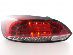 Conjunto de luzes traseiras LED VW Scirocco 3 Tipo 13 08- vermelho / transparente 