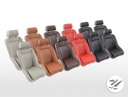 Scaune FK Oldtimer Set scaune pline pentru mașină Set Retro-Line [culori diferite] incl. Șine 