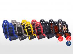FK-sportstoelen Autostoelen met halve kuip Set Cyberstar-stof [verschillende kleuren] 