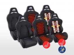 FK-sportstoelen halfschaal autostoelen Set Streetfighter in motorsportlook [verschillende kleuren] 