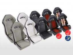 FK sport seats auto half-shell seats set synthetic leather 1 [different colors] 