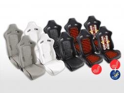 FK sportstoelen halfschaal autostoelen set synthetisch leer 2 [verschillende kleuren] 